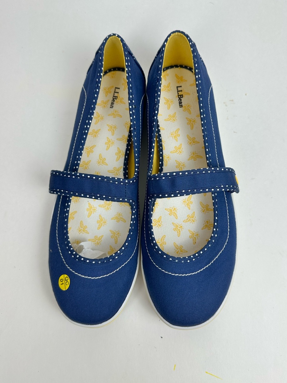 L.L.Bean Canvas Mary Jane Sneakers Navy Blue Women’s 11 M